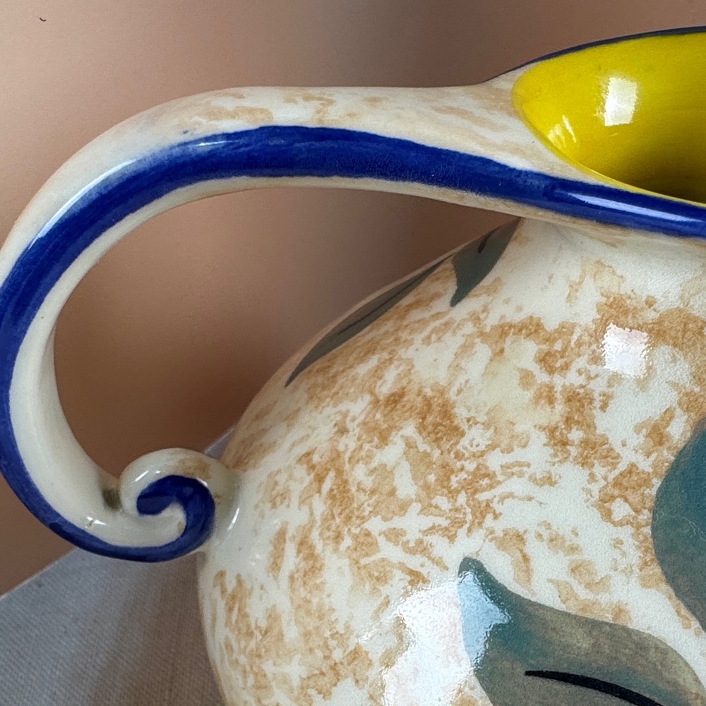 A vintage Zenith Gouda 'Astrid' pattern ceramic pitcher. - Picture 3 of 8